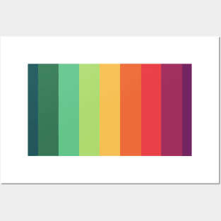 Rainbow Stripe Posters and Art